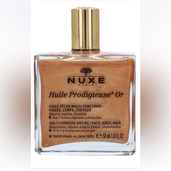 NUXE Huile Prodigieuse Shimmer Multi-Purpose Dry Oil - Luxurious Radiant Glow - Picture 1 of 10